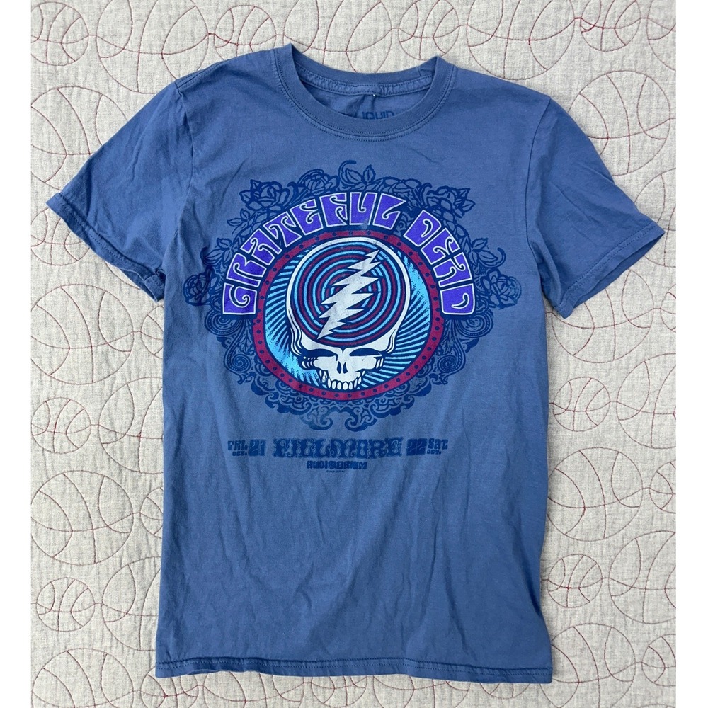Liquid Blue Grateful Dead T-Shirt Blue Fillmore Auditorium Graphic / Mens Small